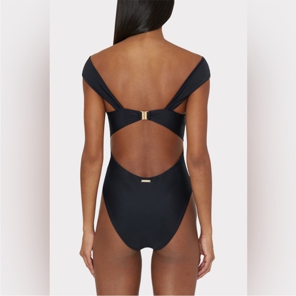 Milly "Betsy" Draped Bandeau One Piece (Size S) - Picture 2 of 9